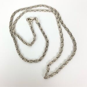 Sterling Silver Necklace Chain Snail Link Stamped 925 Vtg 14g